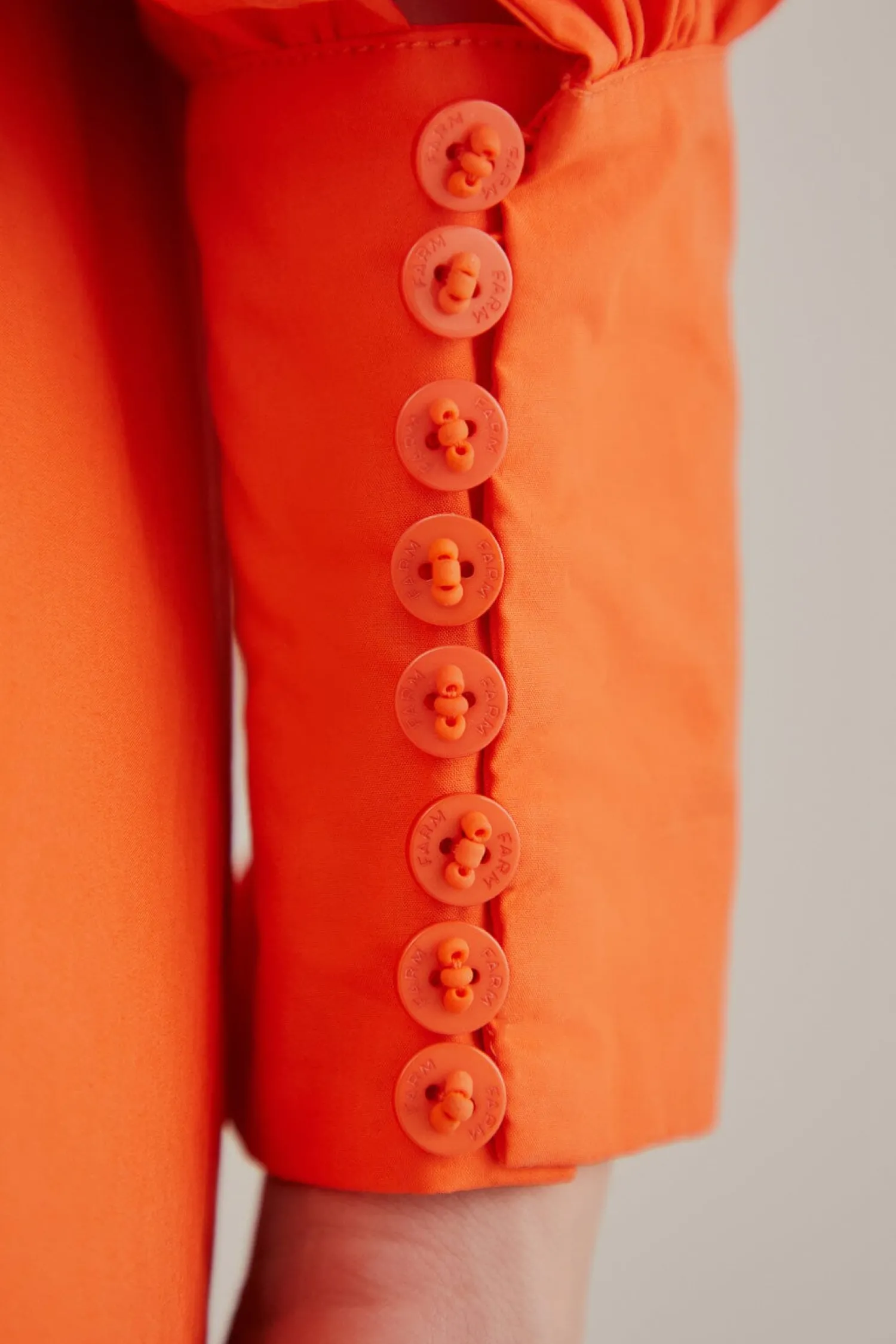 FARM Rio ORANGE OPEN BACK MINI DRESS