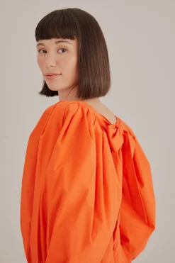 FARM Rio ORANGE OPEN BACK MINI DRESS