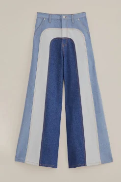 FARM Rio PATCHWORK DENIM WIDE PANTS