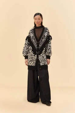 FARM Rio  PINEAPPLE GARDEN KNIT CARDIGAN