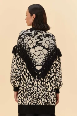 FARM Rio  PINEAPPLE GARDEN KNIT CARDIGAN