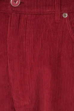 FARM Rio  PINK CORDUROY EMBROIDERED PANTS