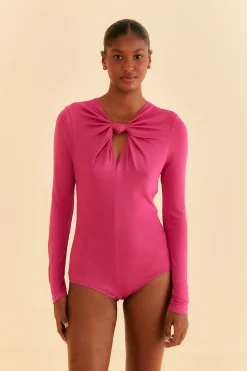 FARM Rio  PINK LONG SLEEVE BODYSUIT