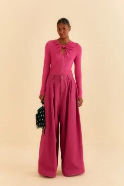 FARM Rio PINK LONG SLEEVE BODYSUIT