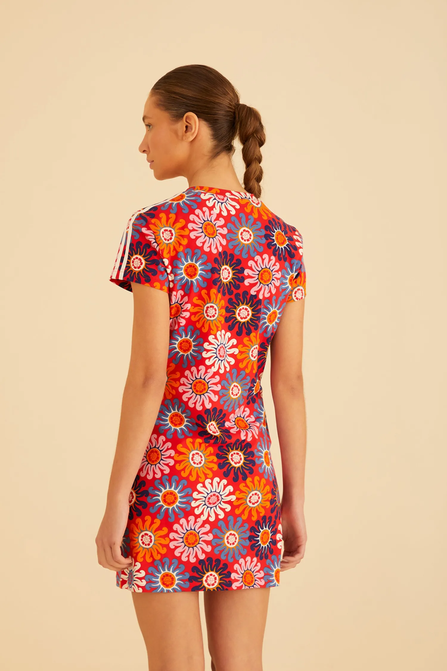FARM Rio RED ADIDAS FARM DRESS