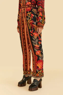FARM Rio RED NATURE BEAUTY SCARF PANTS
