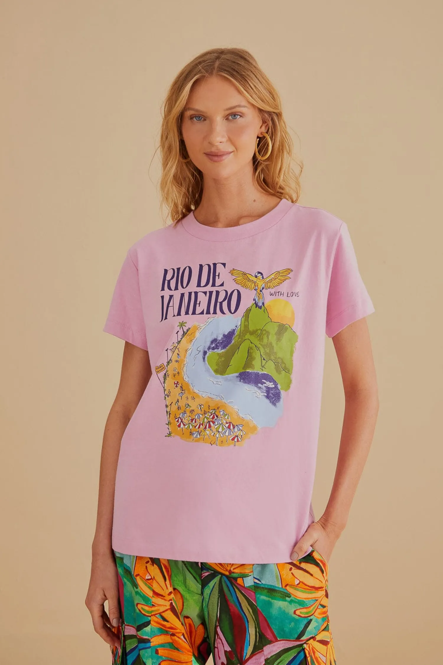 FARM Rio RIO DE JANEIRO ORGANIC COTTON FIT T-SHIRT