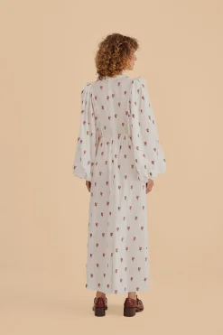 FARM Rio ROSE EMBROIDERED MAXI DRESS