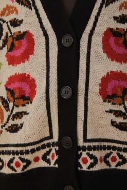 FARM Rio SAND PALMS PARADISE KNIT CARDIGAN