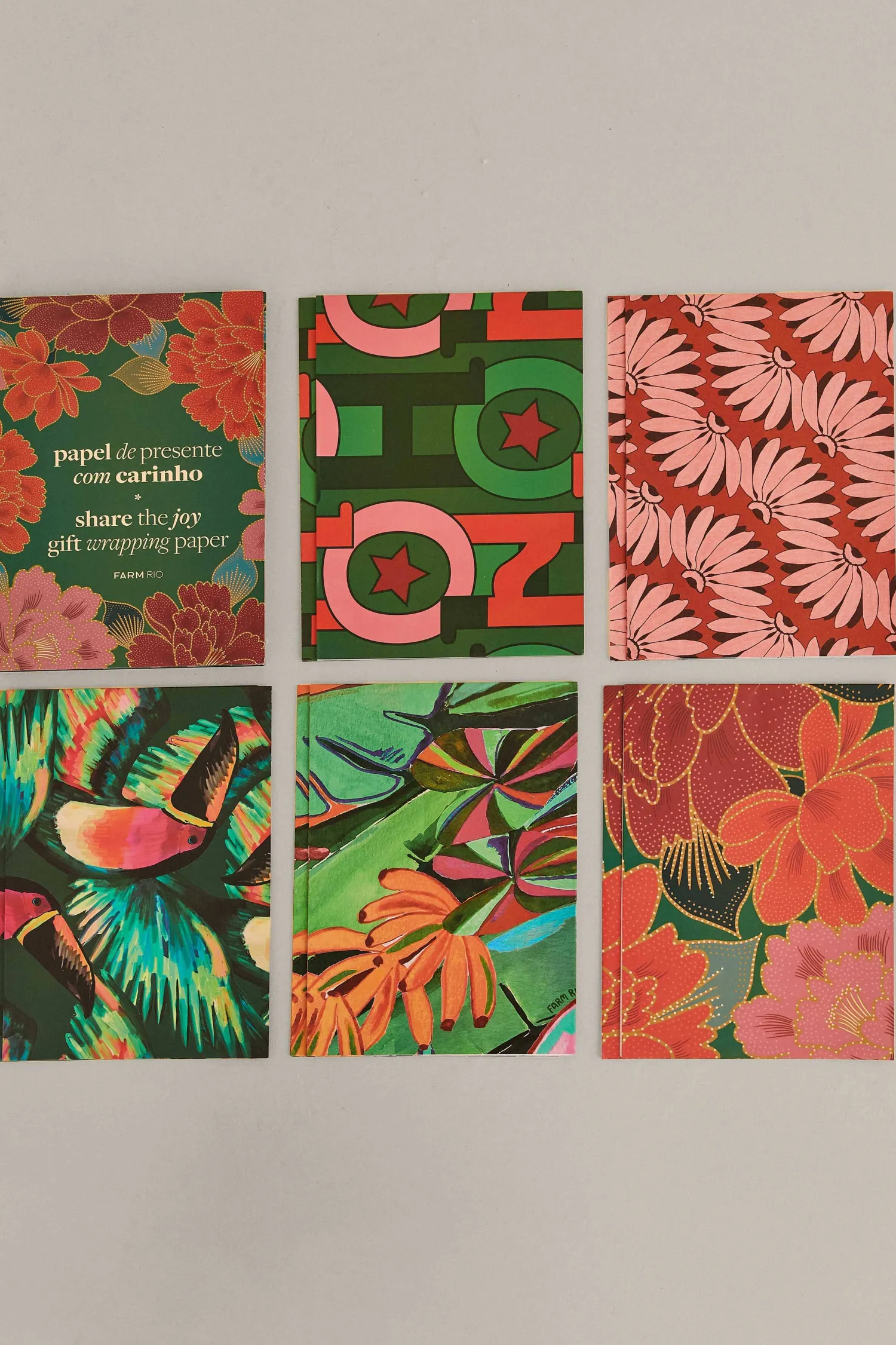 FARM Rio SHARE THE JOY GIFT WRAP PAPER SET