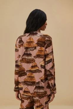 FARM Rio SHUHU BEIGE CARGO SHIRT
