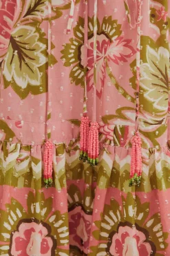 FARM Rio SOFT PINK AURA FLORAL MINI DRESS