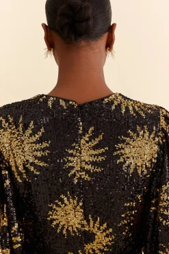 FARM Rio  SUNNY MOOD SEQUIN MINI DRESS