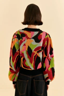 FARM Rio THE MULTICOLOR DANCE KNIT SWEATER