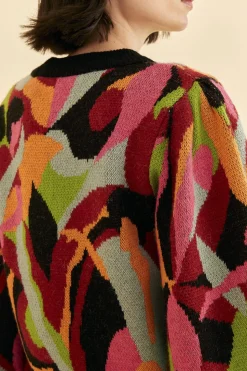 FARM Rio THE MULTICOLOR DANCE KNIT SWEATER