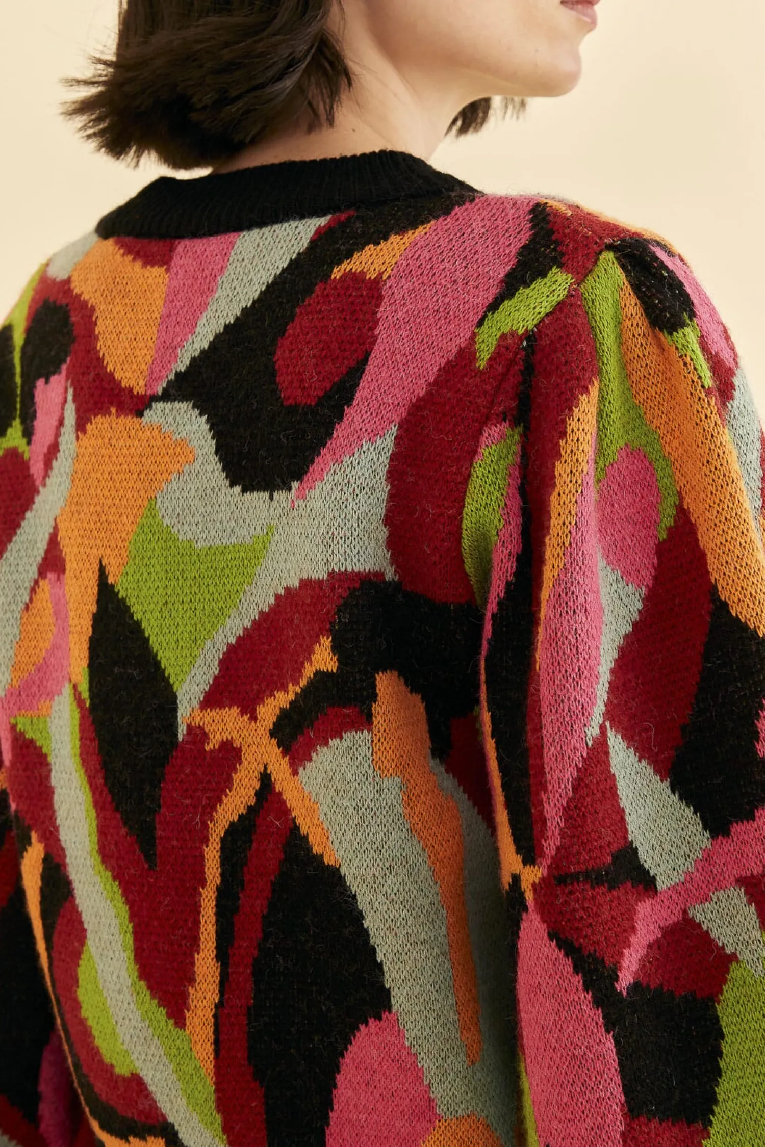 FARM Rio THE MULTICOLOR DANCE KNIT SWEATER