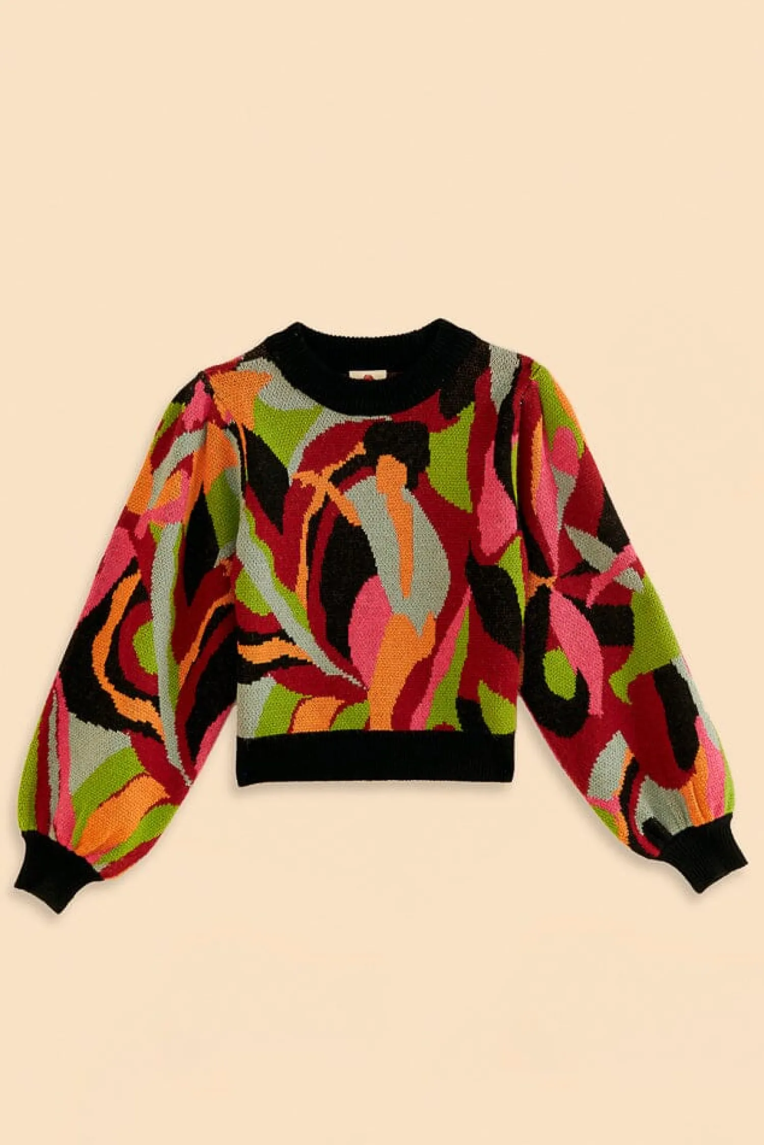 FARM Rio THE MULTICOLOR DANCE KNIT SWEATER