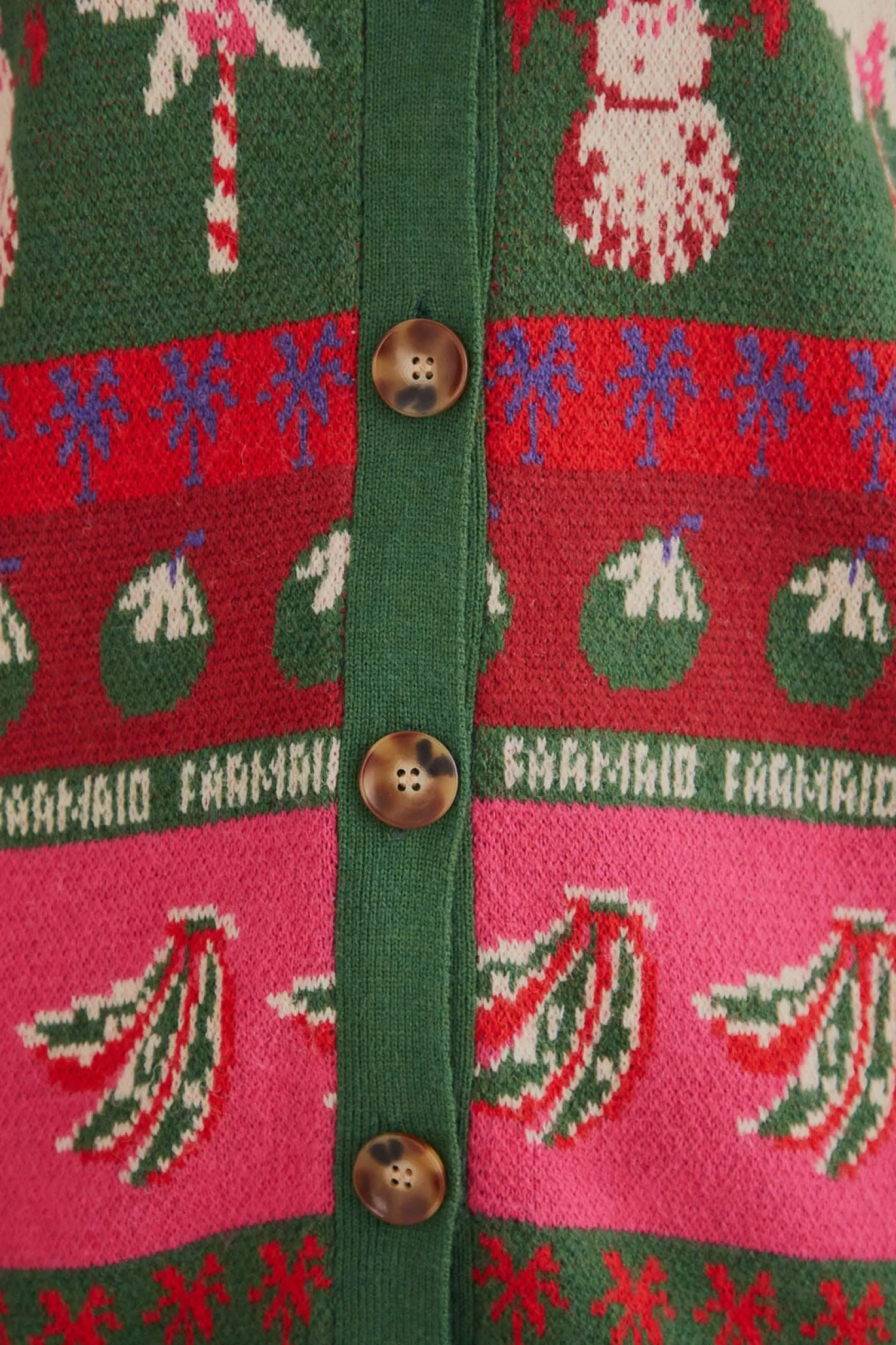 FARM Rio TROPICAL CHRISTMAS AINIKA CARDIGAN