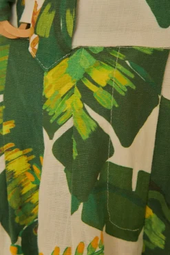 FARM Rio TROPICAL FOREST OFF-WHITE PANTS