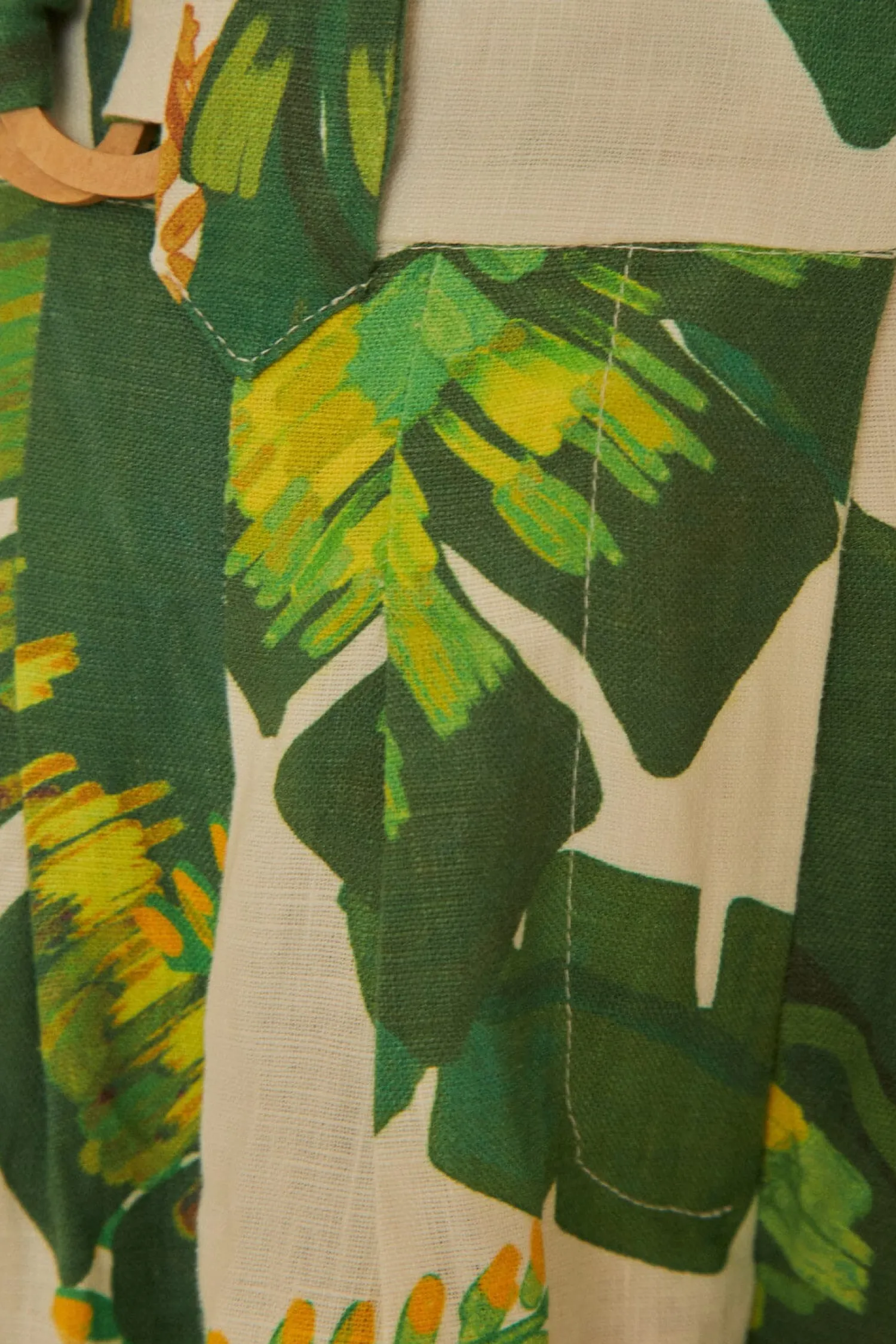 FARM Rio TROPICAL FOREST OFF-WHITE PANTS