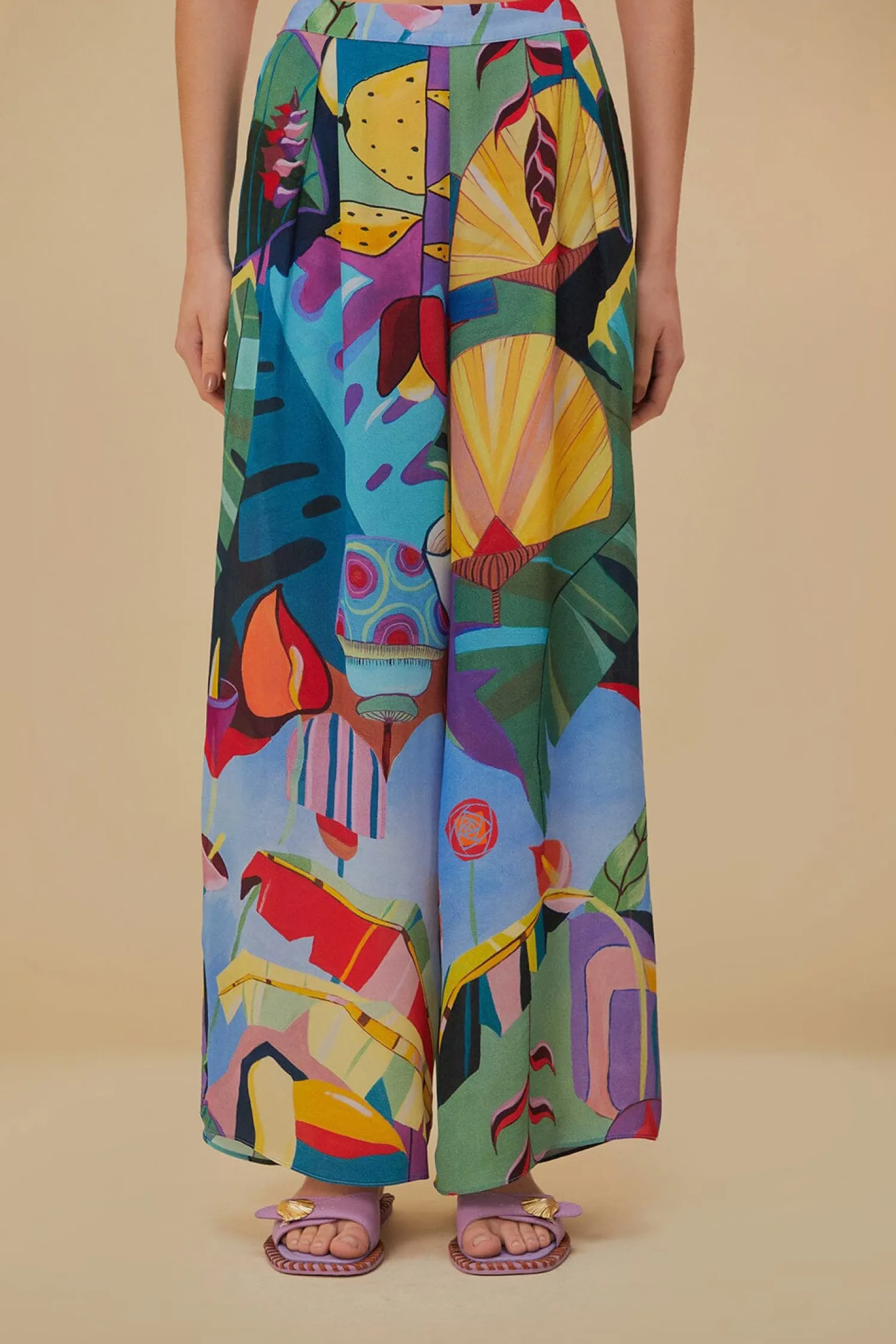 FARM Rio TROPICAL SCENARIO MULTICOLOR PANTS