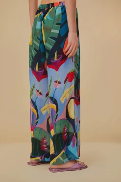 FARM Rio TROPICAL SCENARIO MULTICOLOR PANTS