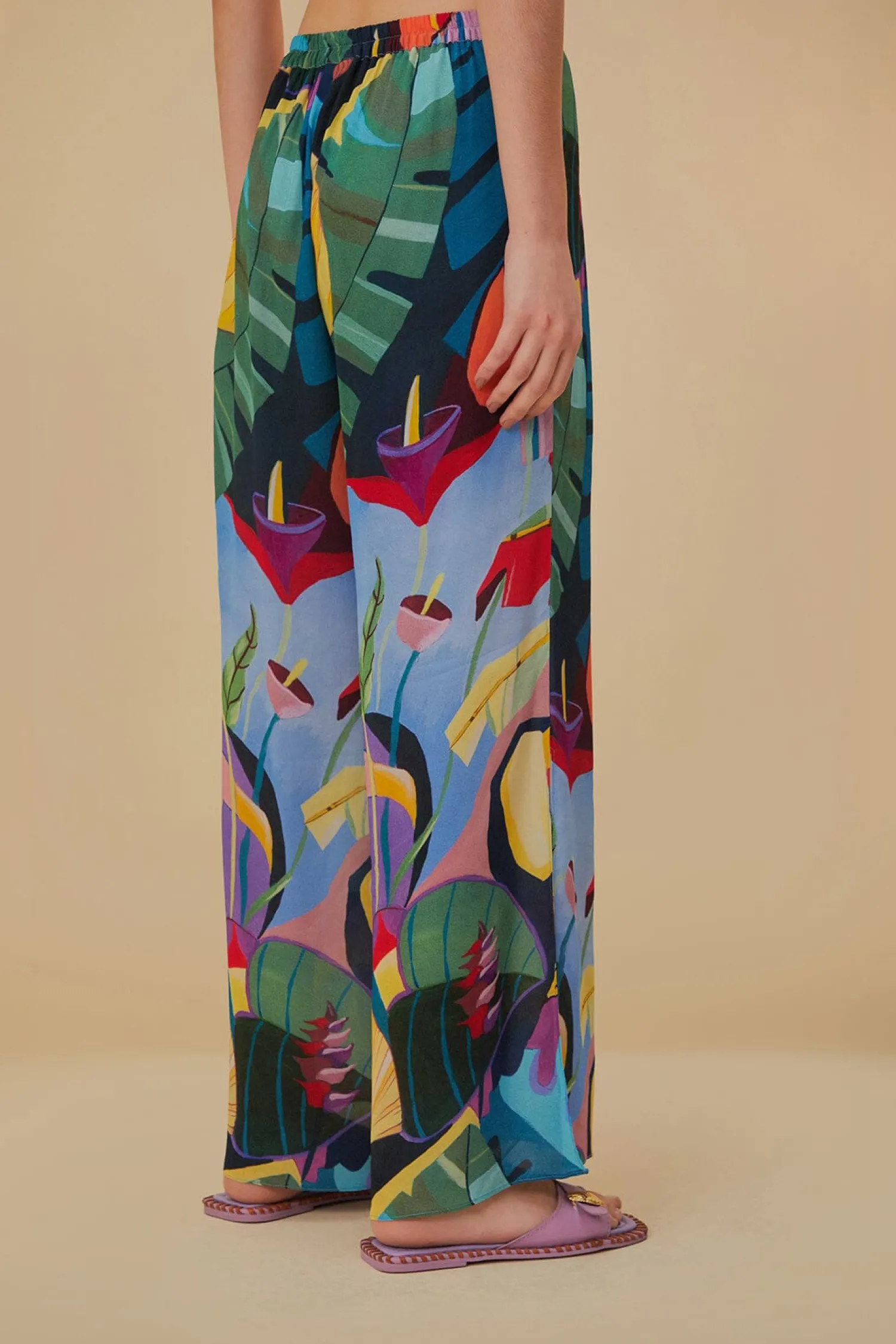 FARM Rio TROPICAL SCENARIO MULTICOLOR PANTS