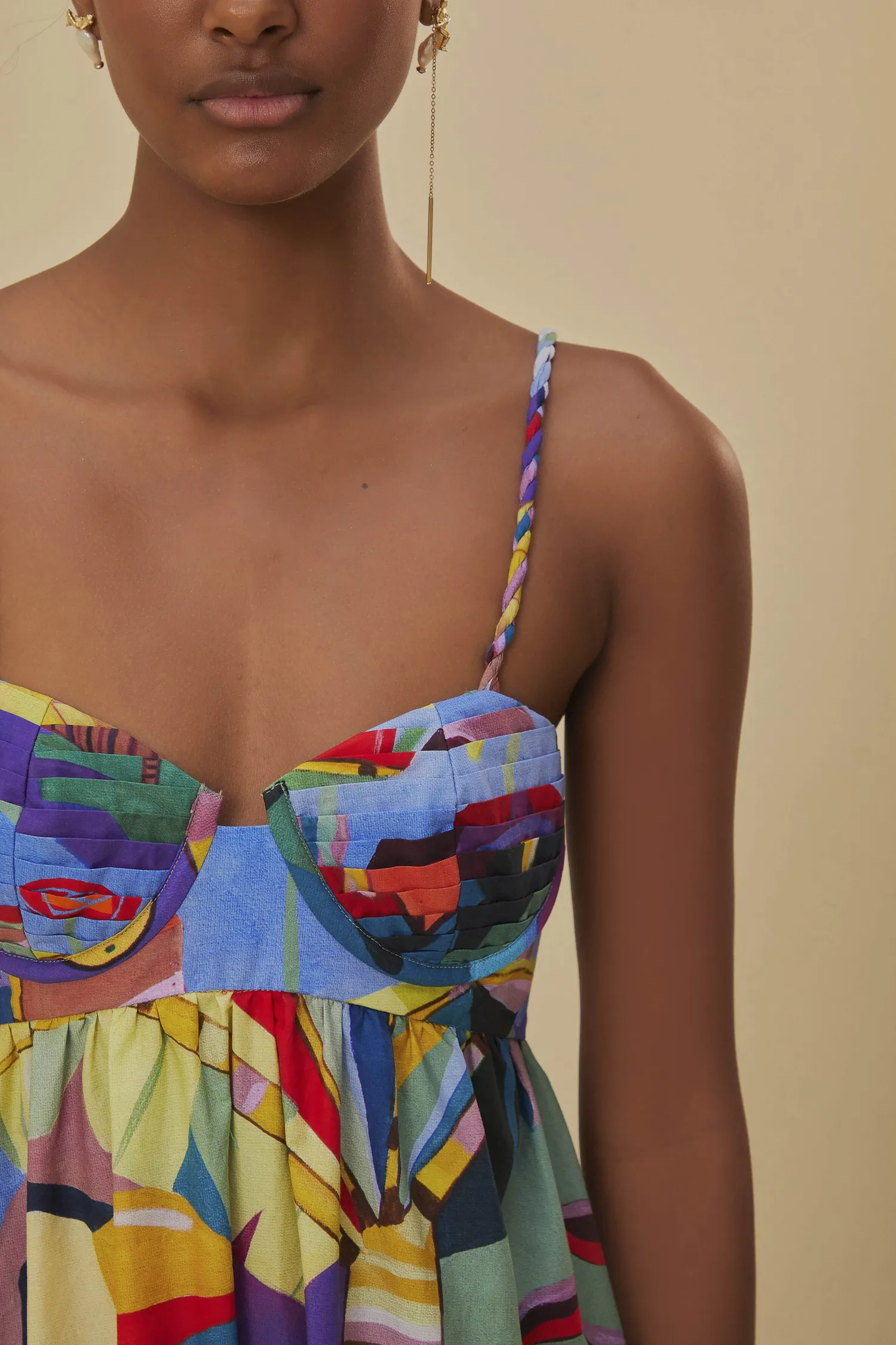 FARM Rio TROPICAL SCENARIO SLEEVELESS MAXI DRESS