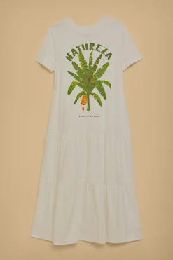 FARM Rio WHITE NATUREZA ORGANIC COTTON MAXI DRESS