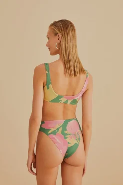 FARM Rio  WINTER GARDEN REVERSIBLE BIKINI BOTTOM